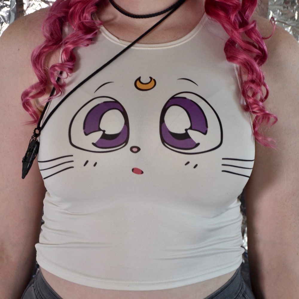sailor moon omighty cropped tank